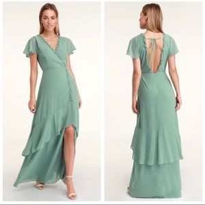 Lulus Pour the Champagne Maxi Dress